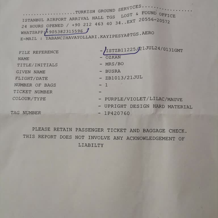 Air Albania Luggage Didn't Arrive From Tirana To İstanbul Airport