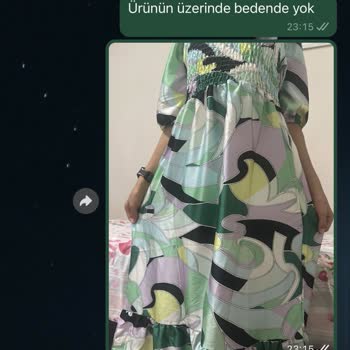 Kamacı Butik XL İstedim S Kalıplı Elbise Geldi