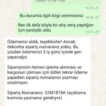 Maliav Butik (instagram: maliavdesign) Sipariş Verdim, Ne Ürün Ne İade Geldi!