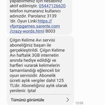 Vodafone Pay Çılgın Kelime Avı Servisi Açılmıyor.
