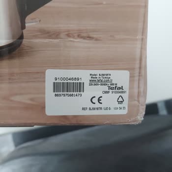 Tefal Çay Makinesi Kaplaması Soyuldu.