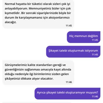 Getir'de Müşteri Temsilcisi Terbiyesizlikleri