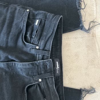 Mavi Jeans Pantolon Beyaz Çizgi