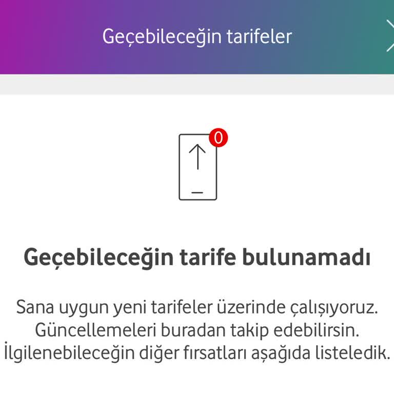 Vodafone Taahhüdümün Son Günü Geçebileceğim Tarifeleri Kaldırdı