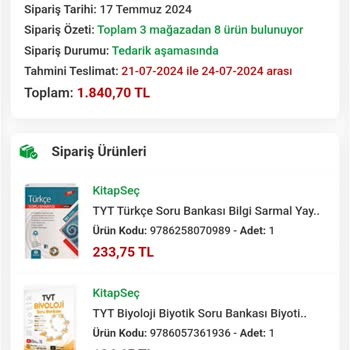 Kitap Seç Kargom Hâlâ Yola Çıkmadı