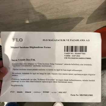 FLO Ayakkabı Adidas Ayakkabıda Fabrika Hatası Ve İade Sorunu
