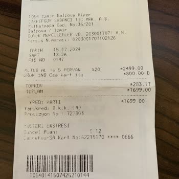 Carrefour SA Değişim Yapılmayan Ürün