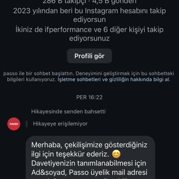 Passo Etkinlik Çekiliş Yalanı Mağduriyet