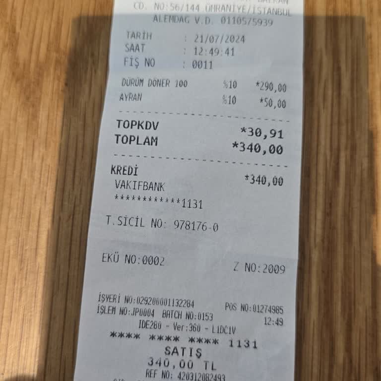 Günaydın Restaurant Servis Edilen Ürünün Soğuk Servis Edilmesi