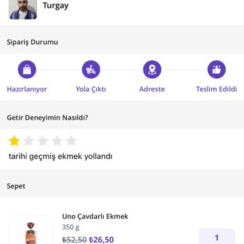 Getir Tarihi Geçmiş Ürün Yolluyor İnsan Sağlığı İle Oynuyorlar