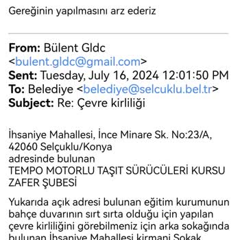 Konya Selçuklu Belediyesi Görevini Yapmıyor Başlarından Savıyor