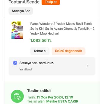 Parex Wondero Su Almıyor