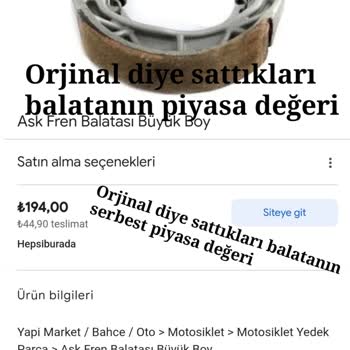 Honda Motosiklet Honda Servisinde Orijinal Olmayan Parça Sorunu