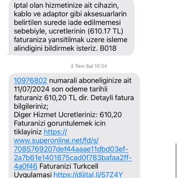 Superonline Modem Teslim Edilememe Sorunu