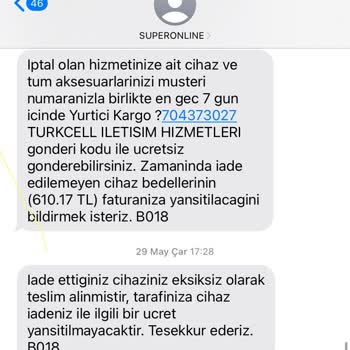 Superonline Modem Teslim Edilememe Sorunu