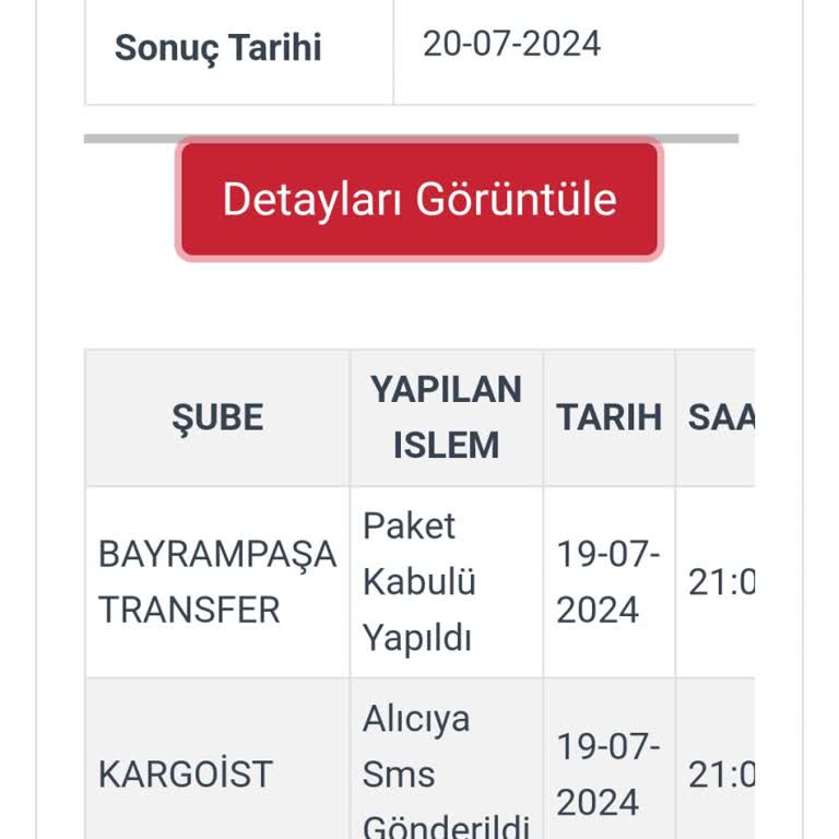 Kargoist İle Gelen Kargom Bayrampaşa Şubesinde Bekliyor Ve İletilmiyor