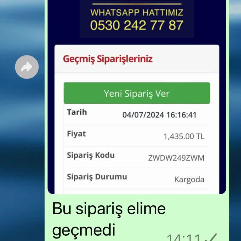 Egetepe Limited Şirketi Siparişimi Yollamadı