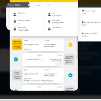 PTT Kargo Gümrük Fiyatı Yok Ve Doğru Bilgi Gösterilmiyor