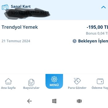Trendyol GO Kartımdan Fazla Para Çekti