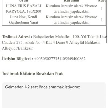 Vivense Kurulum Sözü Verip Kurulum Yapmıyor.