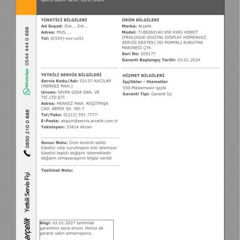 Arçelik 950 Kwg Hibrit "Kurutma Makinesi" Değil "Küçültme Makinesi"