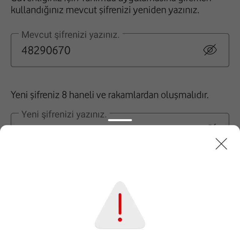 Vodafone Uygulama Giriş Hatası