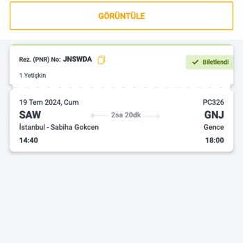 Pegasus Rötar Ve Hasarlı Bagaj