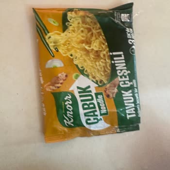 Knorr Çabuk Noodle İçerisinde Boş Ve Açılmış Sos Poşeti Var!