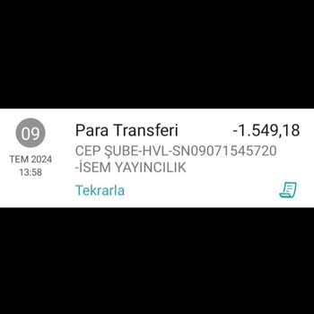 İsem Yayıncılık İade Ve İlgisizlik