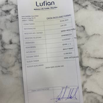 Lufian Ürünlerinin Arkasında Değil
