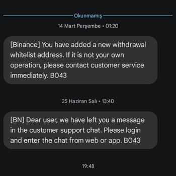 Binance Hesabım Hiçbir Bilgi Verilmeden Ele Geçirildi.