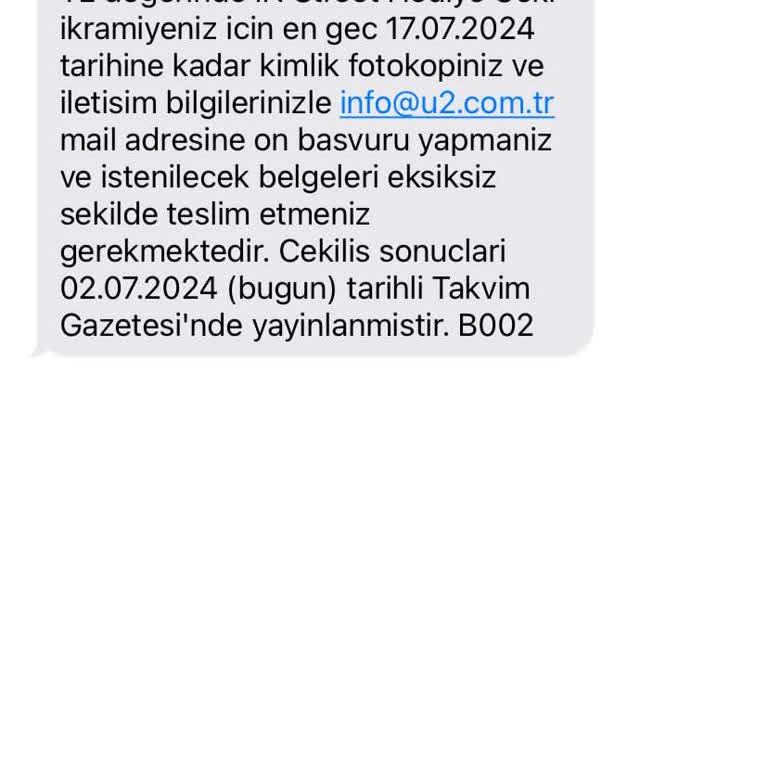 In Street Hediye Çeki Üzerime Tanımlanmaması