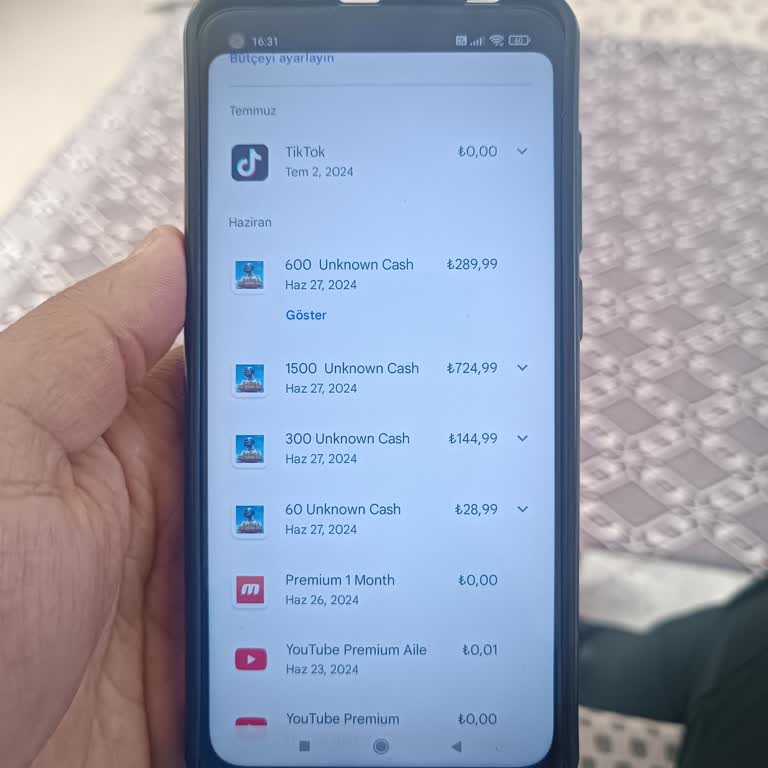 PUBG (Pubgmobile.com) 600 Unknown Cash Paramı İade İstiyorum