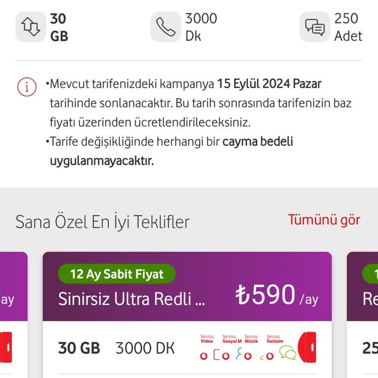 Vodafone Müşteri Sadakati Ve Tarife Politikaları