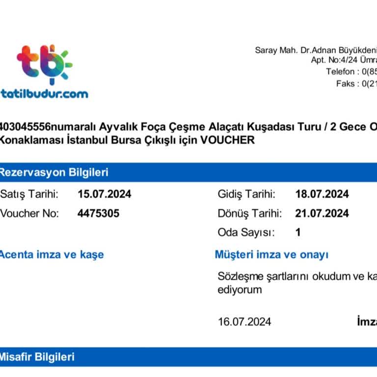 Tatilbudur Tur Adı Var Ama Gezide Yok