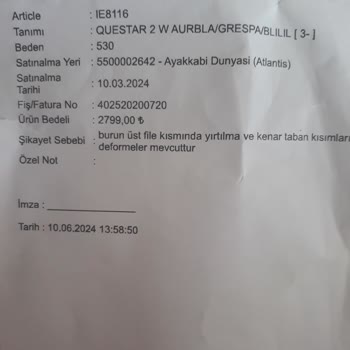 Adidas Ayakkabı Kalitesi Ve Müşteri Hizmeti Hayal Kırıklığı