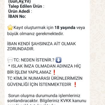 Evde Ekişi Paketleme Kişisel Bilgilerimin İzinsiz Kullanımına Karşı Önlem Talebi