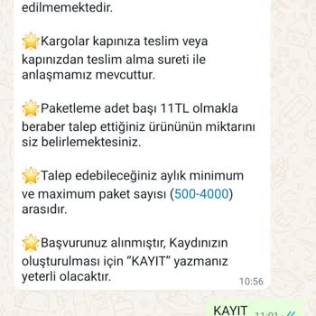Evde Ekişi Paketleme Kişisel Bilgilerimin İzinsiz Kullanımına Karşı Önlem Talebi