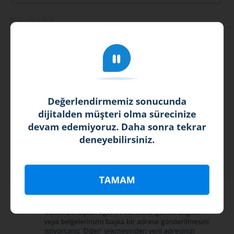 Denizbank Mobil Hesap Açamıyorum