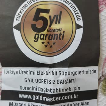 Gold Master Dikey Süpürge Tutma Kolu Kırıldı