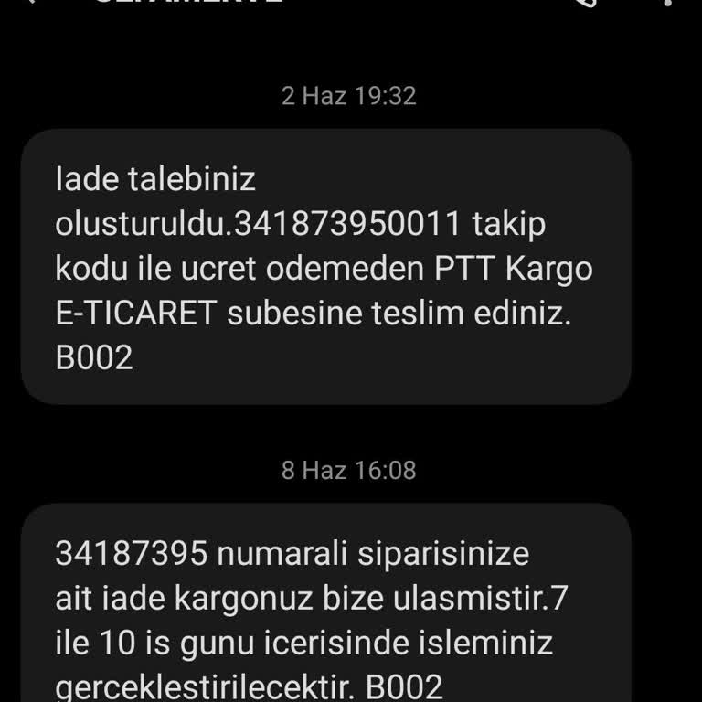 Sefamerve İade Ödememi Yapmadı!