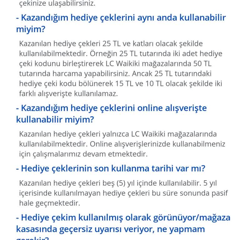 LCW Kazanıyorum Uygulaması Kazandırmıyor Kuponları İptal Ediyor
