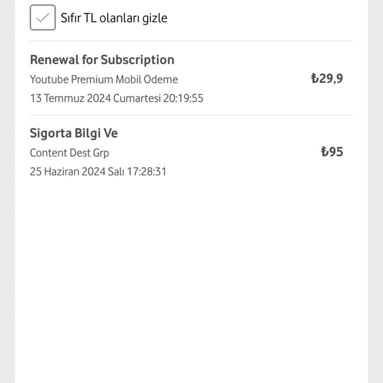 Vodafone Mobil Ödeme İzinsiz Para Kesintileri Parmak Atmaca