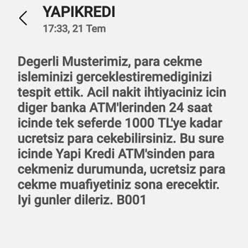 Yapı Kredi Bankası ATM Sorunu: Hizmet Kalitesi Düşüşte