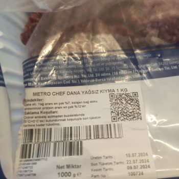 Metro Grossmarket Kokmuş Kıyma Alakasız Yönetim Metro Bodrum