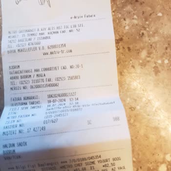 Metro Grossmarket Kokmuş Kıyma Alakasız Yönetim Metro Bodrum