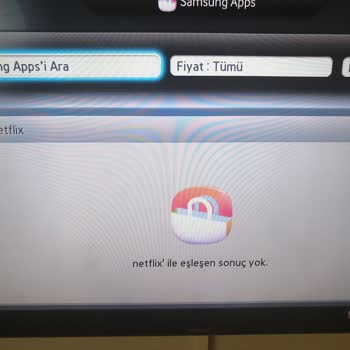 Samsung UE46F6340 Modelinde Netflix Uygulaması Kaldırılmış