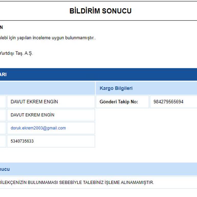 Kiwi Home Kargo'daki Ürünüm Kayboldu