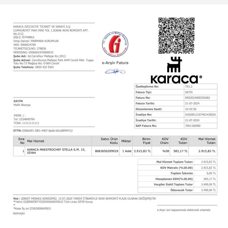 Karaca Züccaciye Karaca - Maltepe Park Mağazası