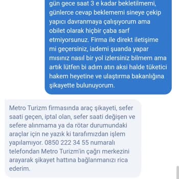 Metro Turizm Ve Obilet Firmalarından Haftalar Süren Mağduriyet